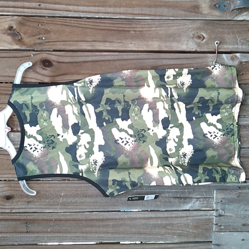 NBA Green Camo Men's Tank Top ( M) - Picture 7 of 10